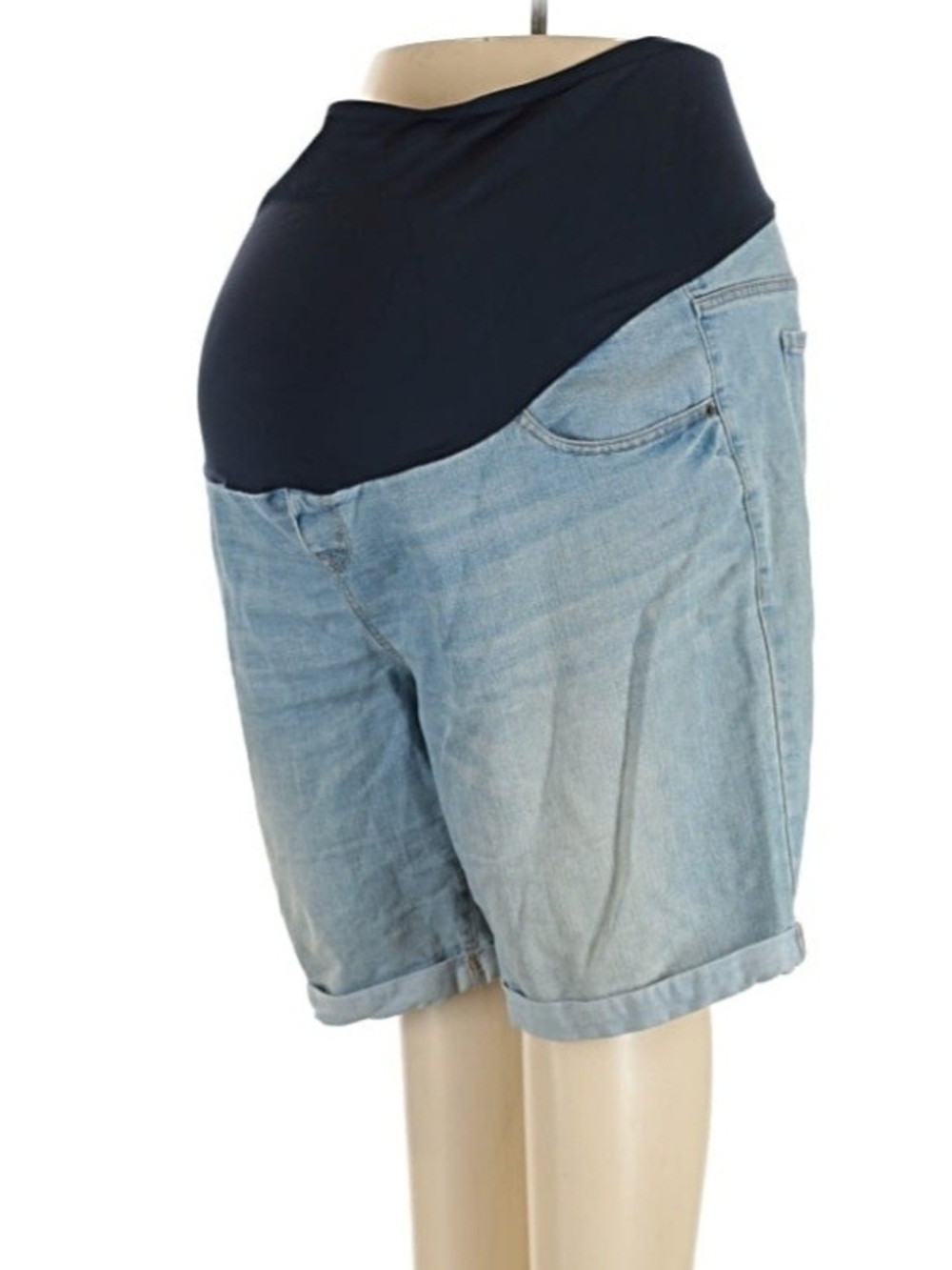 Old Navy Light Blue Denim Maternity Shorts